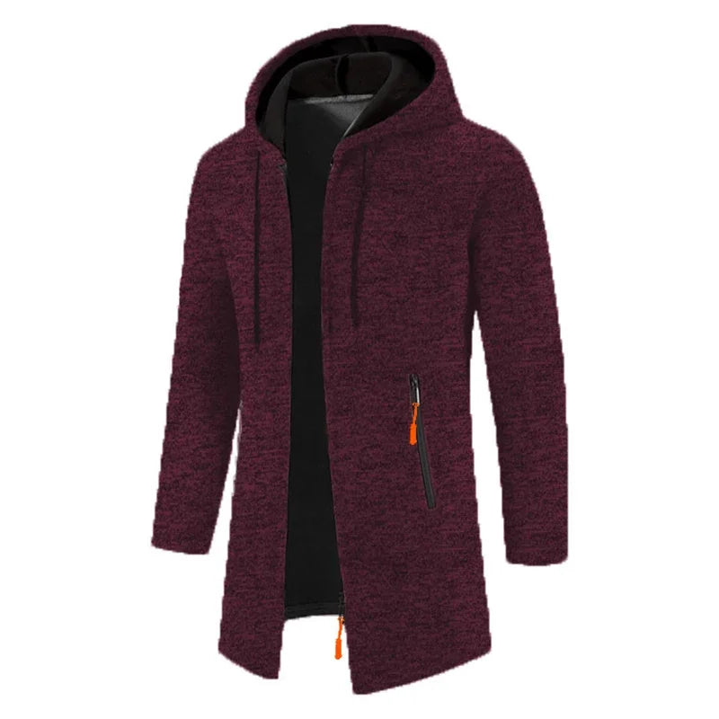Men’s Outdoor Fleece-Lined Zipper Hoodie – Warm, Casual, and Stylish Winter Sweatshirt - 3KDyn
